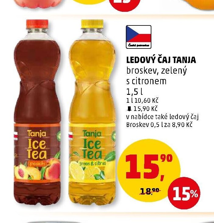LEDOVÝ ČAJ TANJA broskev, zelený s citronem