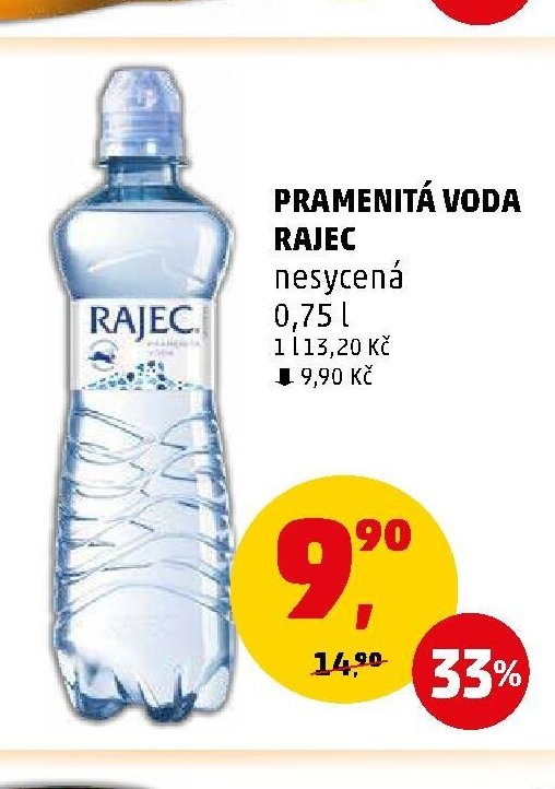 PRAMENITÁ VODA RAJEC nesycená