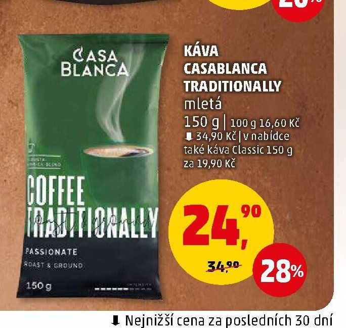 KÁVA CASABLANCA TRADITIONALLY mletá