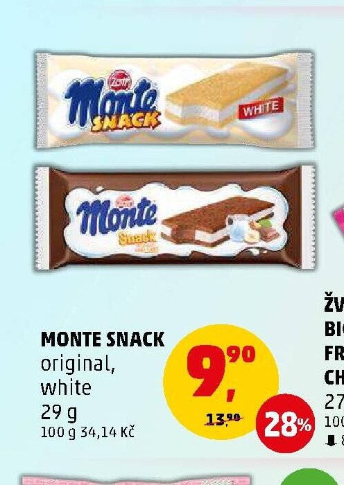 Monte Snack original, white