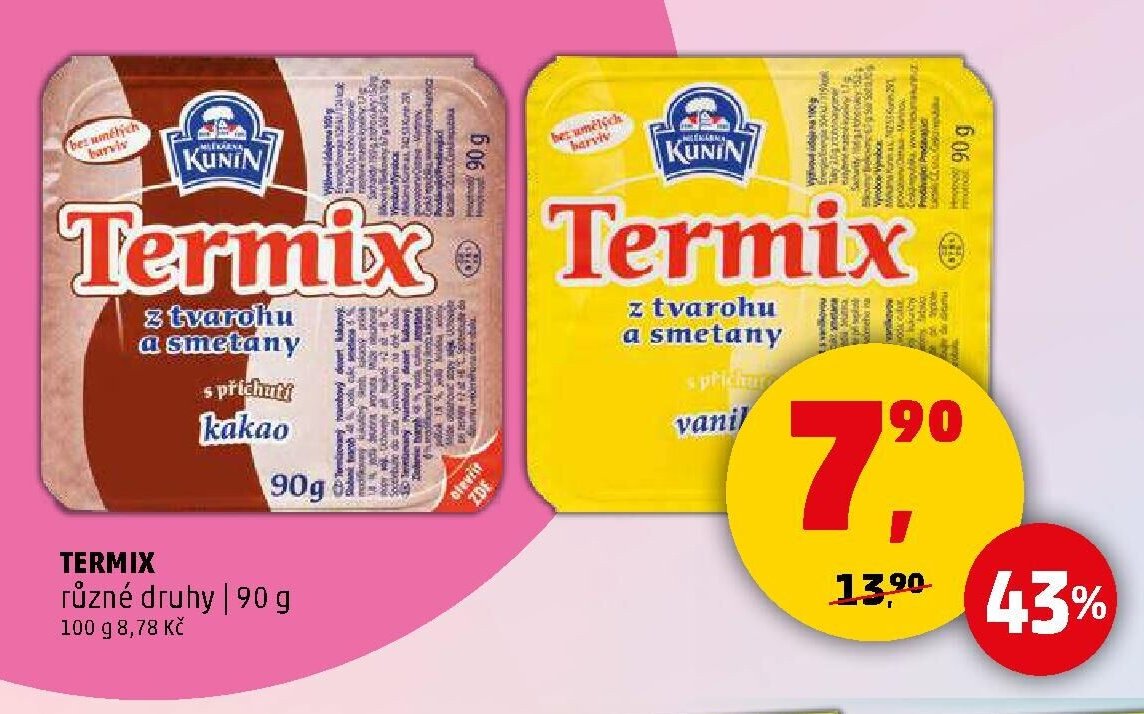 Termix různé druhy