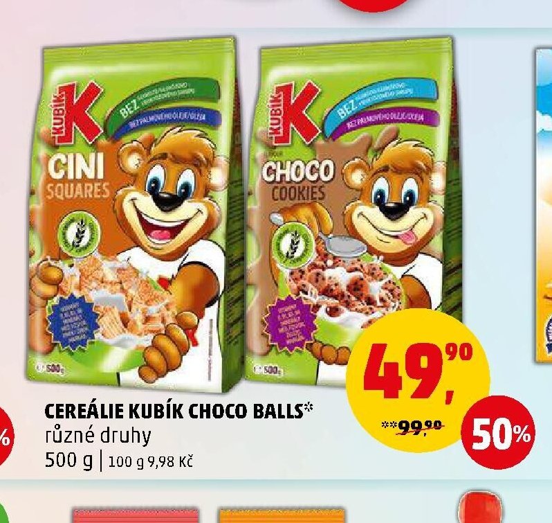 Cereálie Kubík Choco Balls