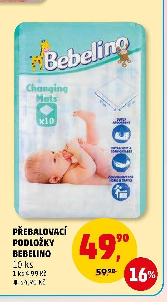Přebalovací podložky Bebelino