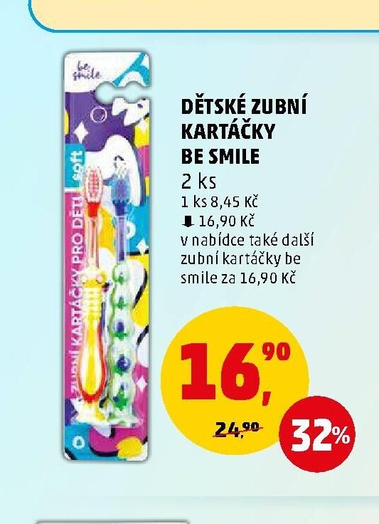 Dětské zubní kartáčky Be Smile