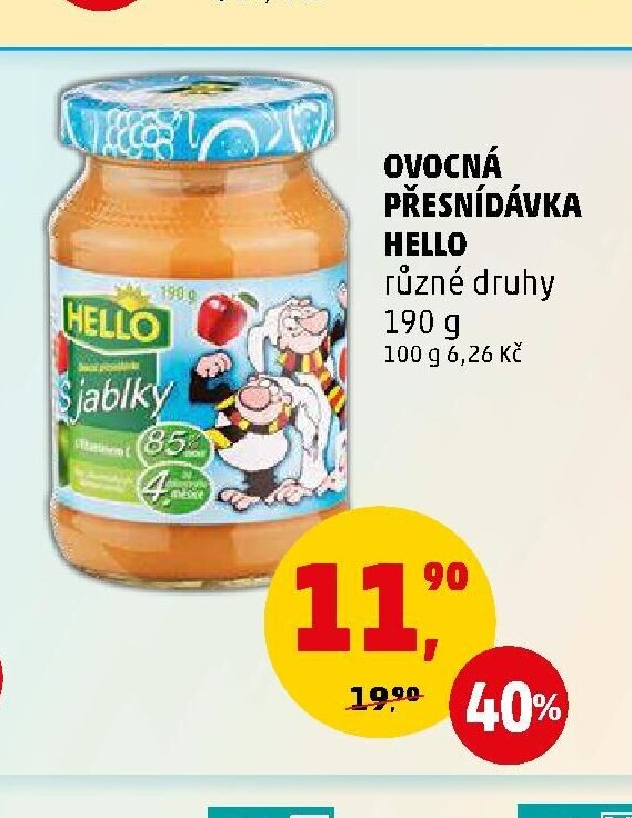 Ovocná přesnídávka Hello