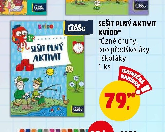 Sešit plný aktivit Kvído
