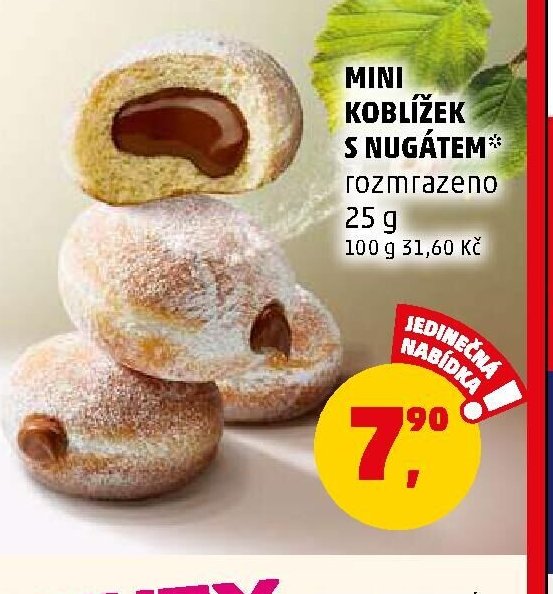 Mini koblížek s nugátem