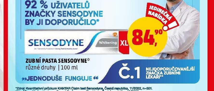 Zubní pasta Sensodyne