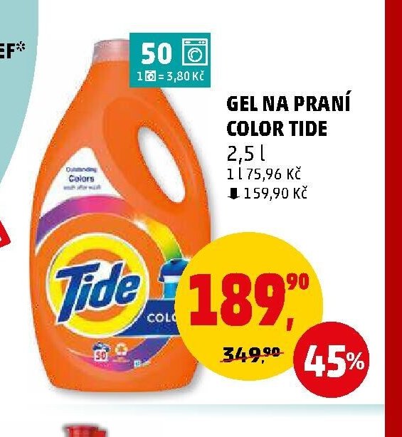GEL NA PRANÍ COLOR TIDE