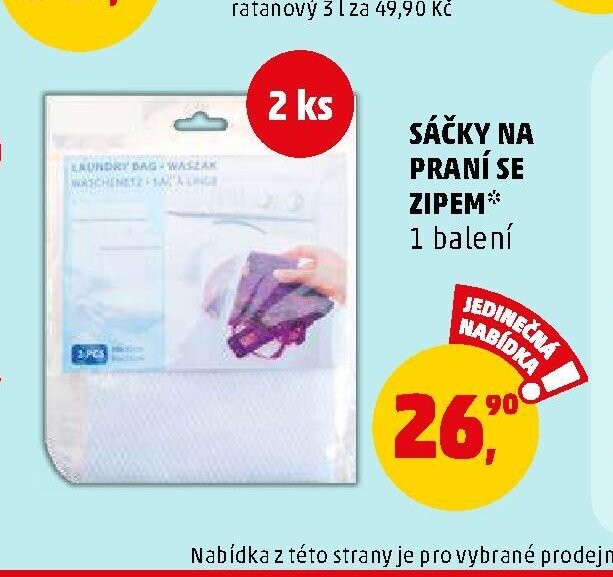 Sáčky na praní se zipem