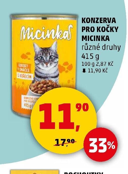 Konzerva pro kočky Micinka