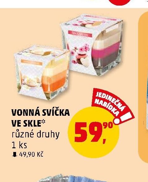 Vonná svíčka ve skle
