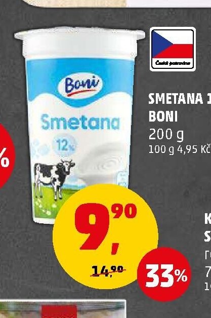 SMETANA 12% BONI