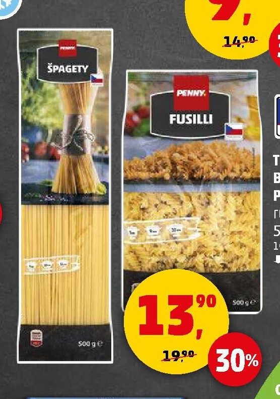 TĚSTOVINY BEZVAJEČNÉ PENNY různé druhy