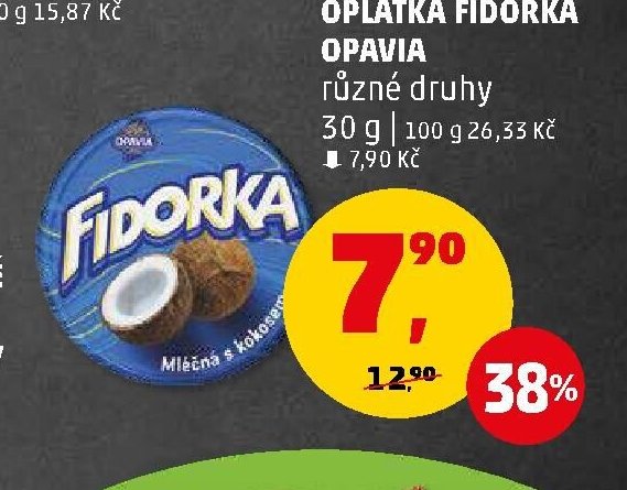 OPLATKA FIDORKA OPAVIA různé druhy