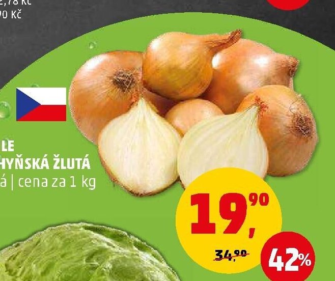 CIBULE KUCHYŇSKÁ ŽLUTÁ
