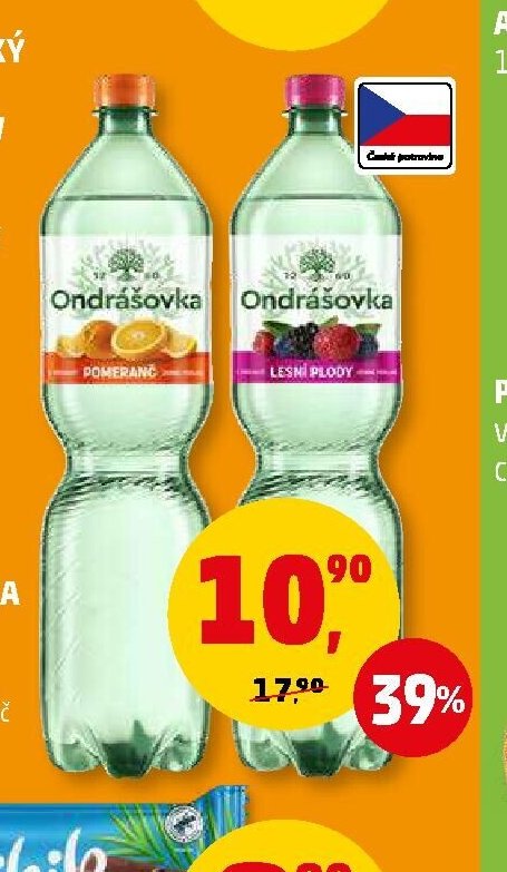 Ondrášovka pomeranč, lesní plody 1,5 l