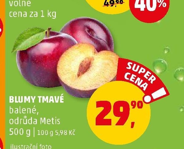 Blumy tmavé balené, odrůda Metis 500 g