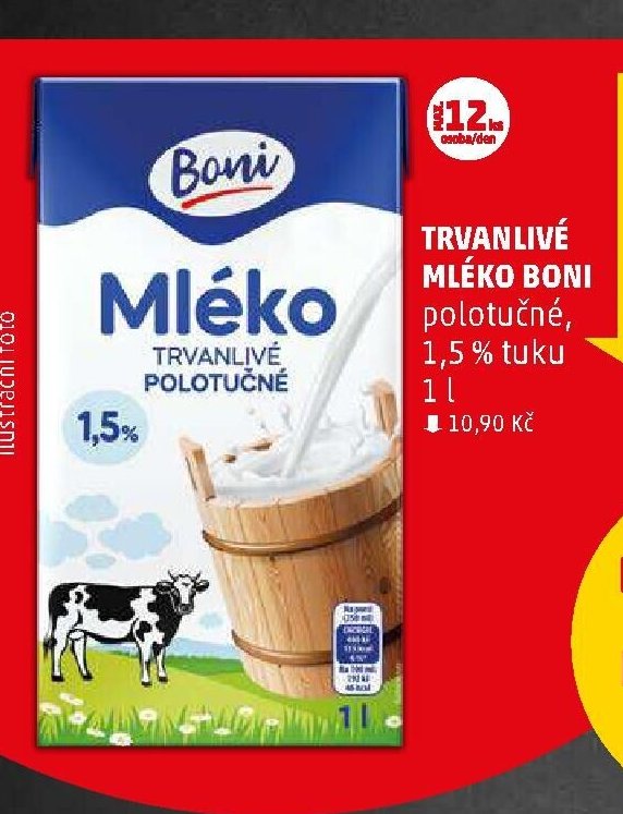 Trvanlivé mléko Boni