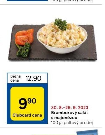 Bramborový salát s majonézou