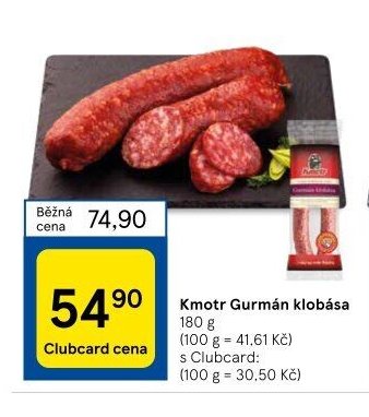 Kmotr Gurmán klobása