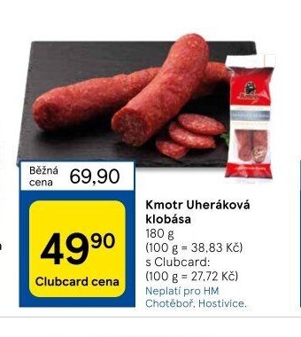 Kmotr Uheráková klobása