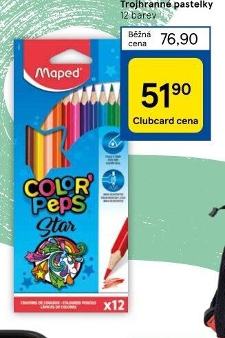 Maped Color'Peps Trojhranné pastelky 12 barev