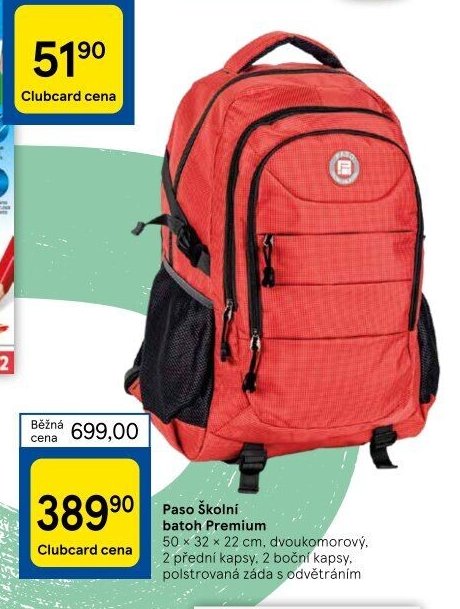 Paso Školní batoh Premium