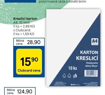 Kreslicí karton A4, 10 listů