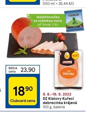 DZ Klatovy Kuřecí debrecínka 100 g