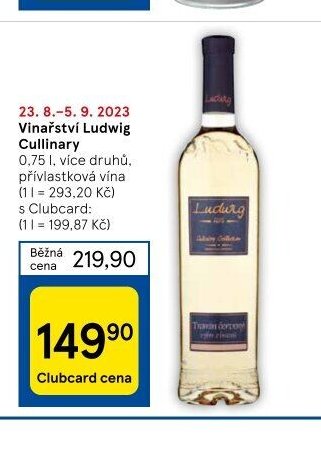 Vinařství Ludwig Cullinary 0,75 l