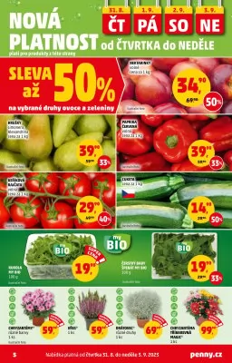 akční leták Penny Market 31.8.2023-6.9.2023