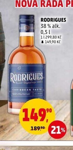 RODRIGUES 38% alk. 0,5 l