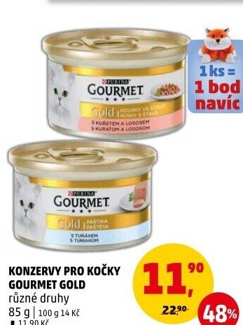 Konzerva pro kočky Gold Gourmet Purina