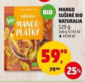 Mango sušené bio Naturalia
