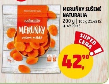 Meruňky sušené Naturalia