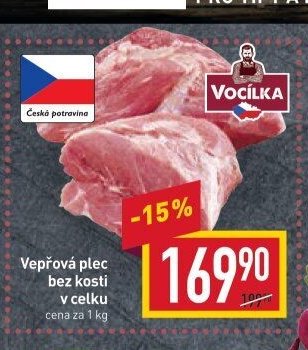 Vepřová plec bez kosti v celku