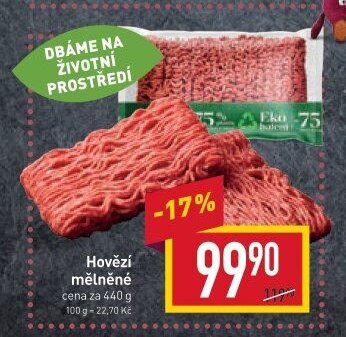 Hovězí mělněné