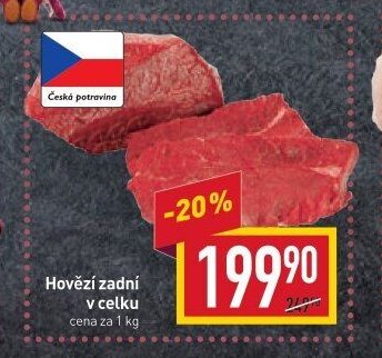 Hovězí zadní v celku