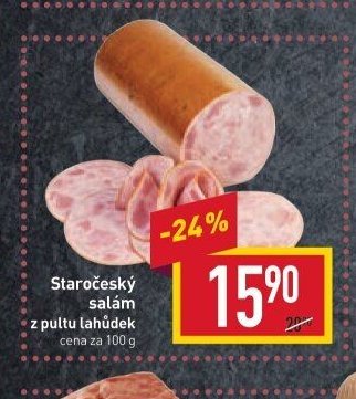 Staročeský salám z pultu lahůdek
