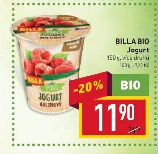 BILLA BIO Jogurt
