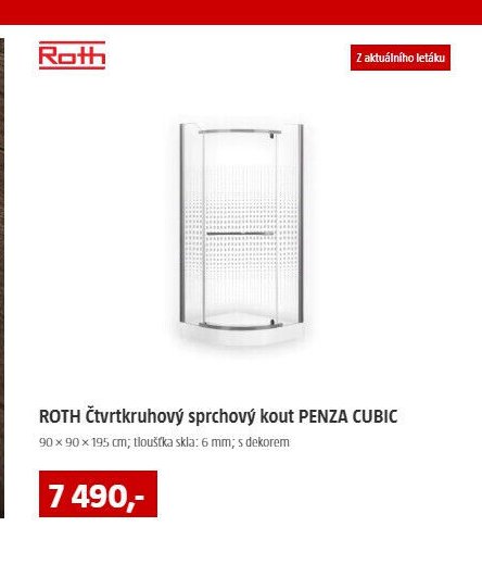 ROTH Čtvrtkruhový sprchový kout PENZA CUBIC - BAUHAUS akcniletaky.com