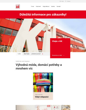 akční leták Kik textil 30.8.2023-5.9.2023