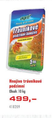 Hnojivo trávníkové podzimní