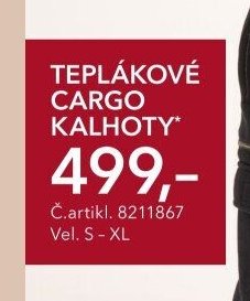 TEPLÁKOVÉ CARGO KALHOTY