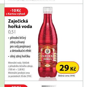 Zaječická hořká voda 0,5 l