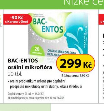 BAC-ENTOS orální mikroflóra 20 tbl.