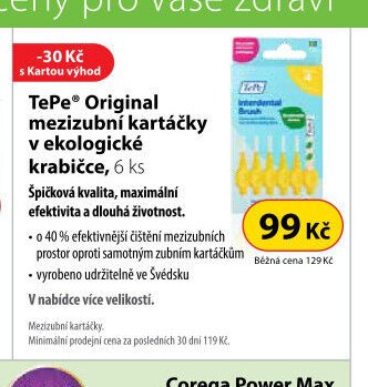 TePe® Original mezizubní kartáčky v ekologické krabičce, 6 ks