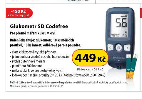 Glukometr SD Codefree