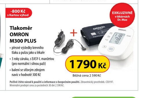 Tlakoměr OMRON M300 PLUS